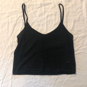 Black Brandy Melville cropped tank